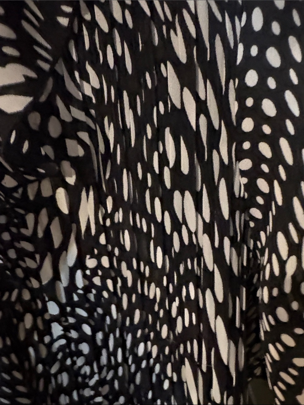 George Black & White Ruffle-Front Printed Blouse - Picture 10 of 10